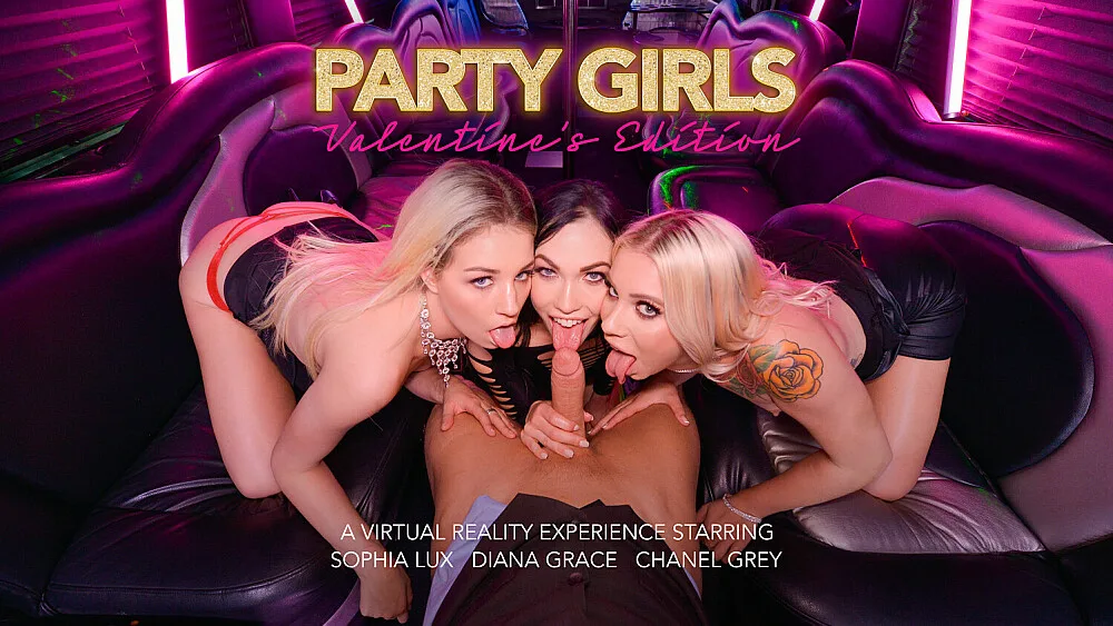 Valentine's Day with Chanel Grey, Diana Grace, and Sophia Lux - Party Girls